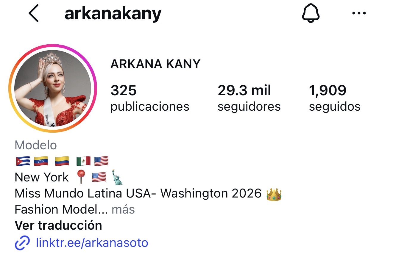 Arkana Kany — Miss Mundo Latina USA Washington 2026 — cliente de Eliuth Padilla Eyelash Studio